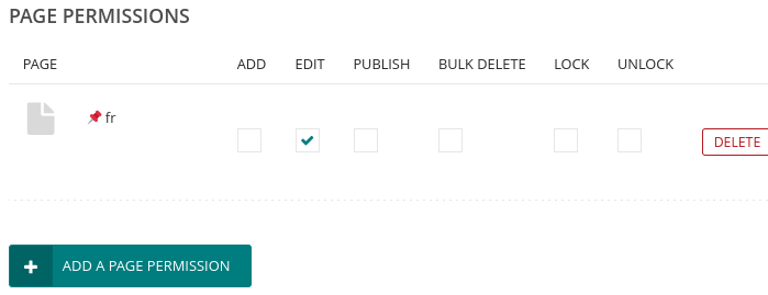 Check the edit on language root page.
